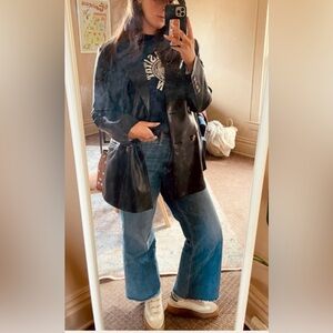 Noend Wide Leg Crop High Rise Jeans 27